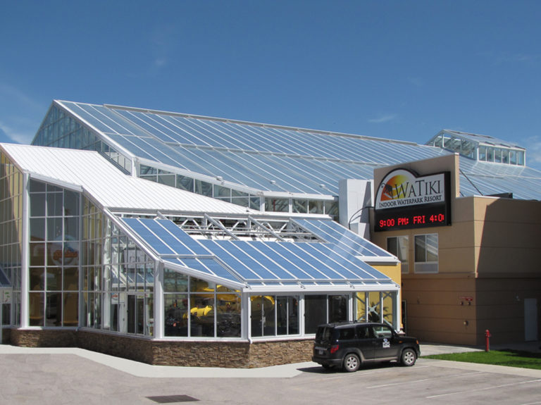 OpenAire added a Slider's Bar and Grill as a restaurant addition to Watiki Indoor Waterpark with retractable roof in Rapid City, South Dakota.