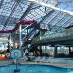 OpenAire's retractable roof over the Water-Zoo Waterpark in Clinton, Oklahoma.