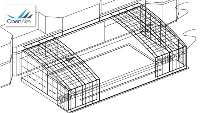 Curved Roof Enclosure, Bi-Part Opening featured image
