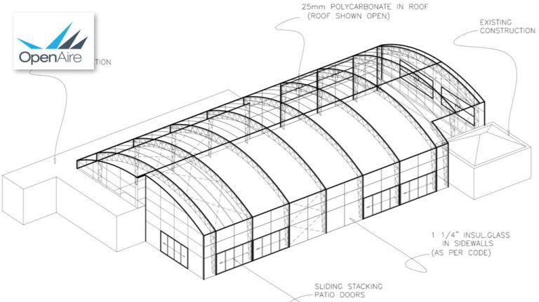 Curved Roof Enclosure, Bottom-Up Opening featured image